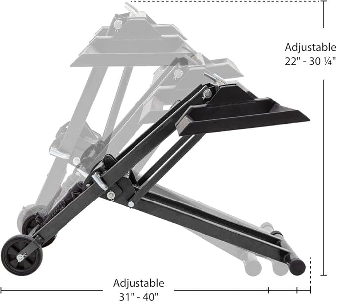 Guardian Hydraulic Lawn Mower Lift Jack 500 lb. Capacity Steel 27" Maximum Lift Height