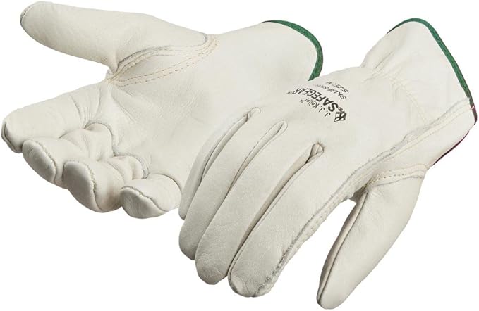 J. J. Keller & Associates, Inc. SAFEGEAR Cowhide Leather Work Gloves with Keystone Thumb