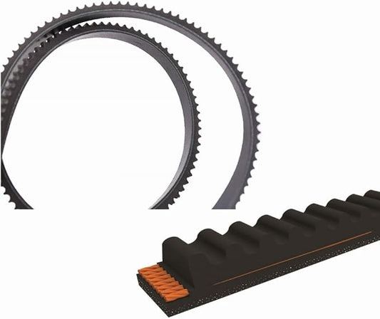 Snowblower Snowthrower Replacement Auger Drive Cogged Belt 1/2" x 37" for MTD 954-04195, 954-04195A;Troy-Bilt 754-04195, 954-04195, 954-04195A