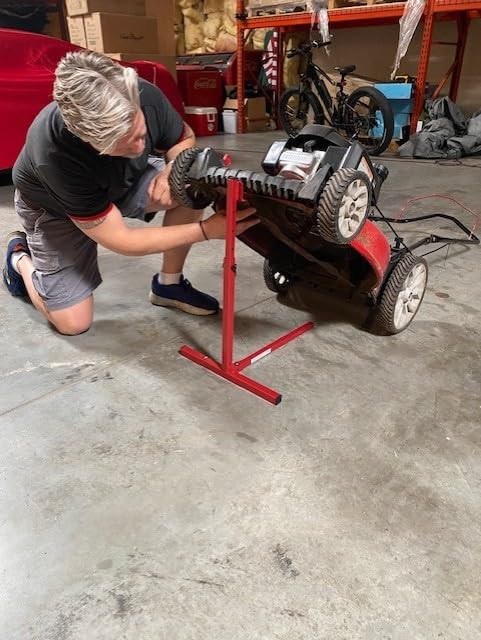 MoJack 45014 Lawn Mower Push Lift, 40 Pound Lifting Capacity, Fits Most Residential Push Mowers, Ideal for Mower Maintenance & Repair