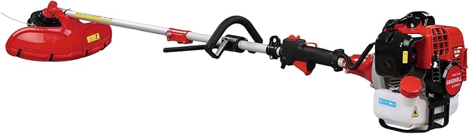 Gas Brush Cutter 2 Cycle Multifunctional Pole Saw Hedge Trimmer Attachments EPA Compliant Aircooled Shoulder Strap Lawn Garden Tool System Yard Farm