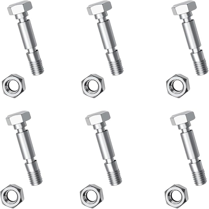 6 Pack 707555 Snow Blower Kit Shear Pin Compatible with Craftsman 9.5 TP 24" Dual Stage Snowthrower 96576-00 - C950-52503-0