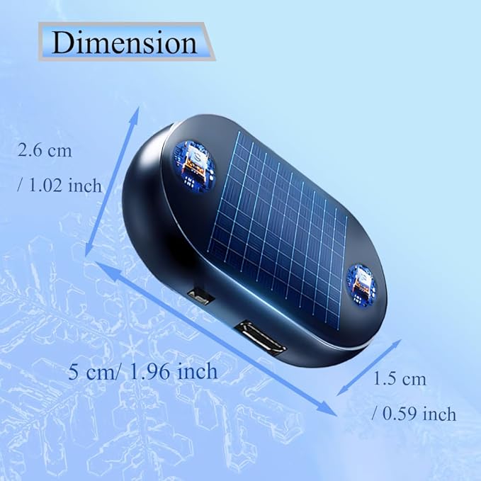 Riloer Electromagnetic Wave Anti Freezing And Snow Removal Device 4pc, Anti Freeze Electromagnetic Car Defroster For Snow Removal, Electromagnetic Car Snow Removal Device