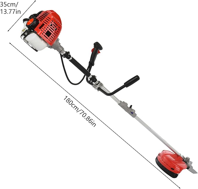 52CC Gas Weed Eater, 2 in 1 Weed Wacker Gas, 2025 Upgraded Gas Powered Weed Eater[New Model Quality Improvement], 2000w 8500rpm Heavy Duty Brush Cutter Ideal for Yard Garden