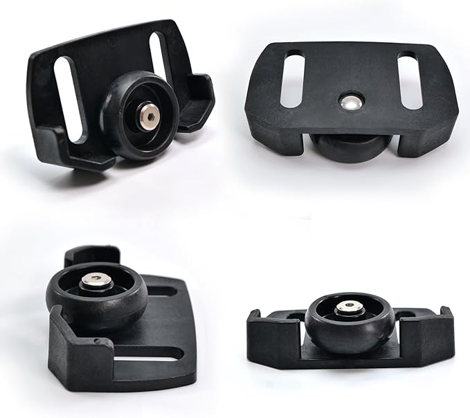 490-241-0038 Rolling Skid Shoes for Snow Blower Fit for 2-Stage and 3-Stage Snow Throwers Compatible with Craftsman, MTD, Cub Cadet, Troy-Bilt, Ariens, and More Includes Hardware Kit & Plastic Wheels