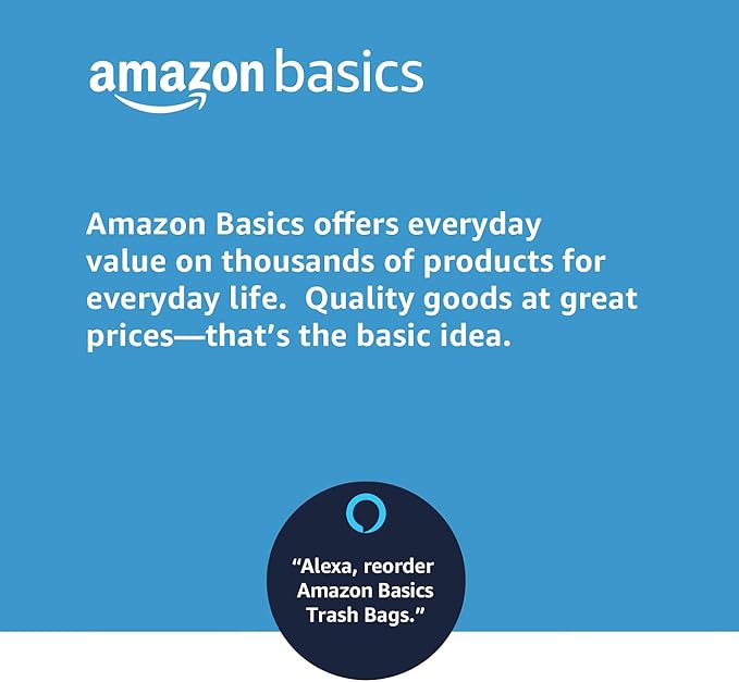 Amazon Basics Lawn & Leaf Drawstring Trash Bags, 39 Gallon, 40 Count (Pack of 4)