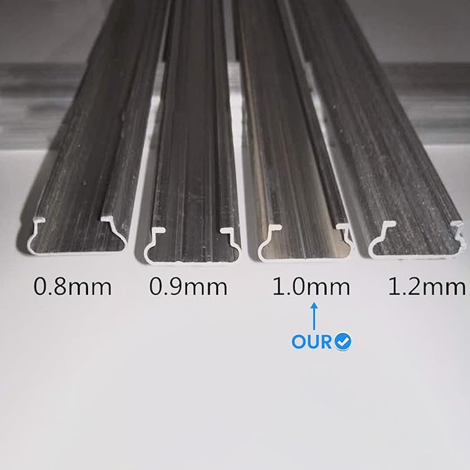 20 Set 6.6 Ft Greenhouse Lock Channel and Spring Wire，Aluminum Alloy Lock Channel and PVC Coated Spring Wires for Fixing Greenhouse Plastic Cover