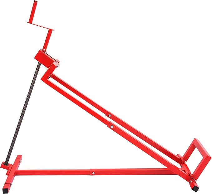 KUAFU Lawn Mower Lift Jack, Telescopic Maintenance Jack for Lawn Mowers and Garden Tractors, Manual Handle & Power Tool Extension Red, GO-3711