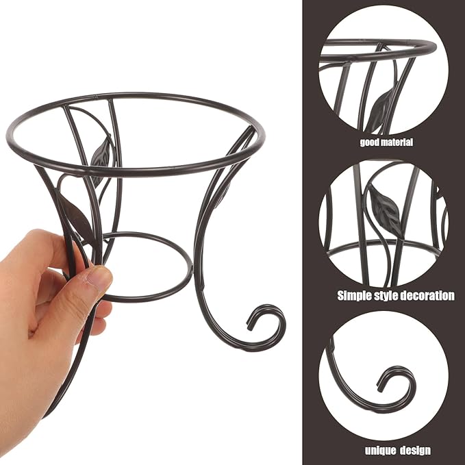 Yardwe Iron Ball Stand Gazing Globe Stand Sphere Holder Metal Crystal Ball Display Stand Glass Bowl Ring Metal Egg Stand for Crystal Ball Globe