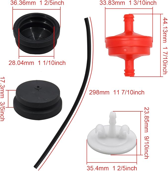 667460 442750 Primer Bulb Body Assembly Kit Compatible with Toro Lawn-Boy 44-2750 66-7460 298090 120-440 24-1027 Snowblower/Lawnmower CCR-3650 CCR-1000 CCR-2000 CCR-2017 CCR-2450 CCR-3000