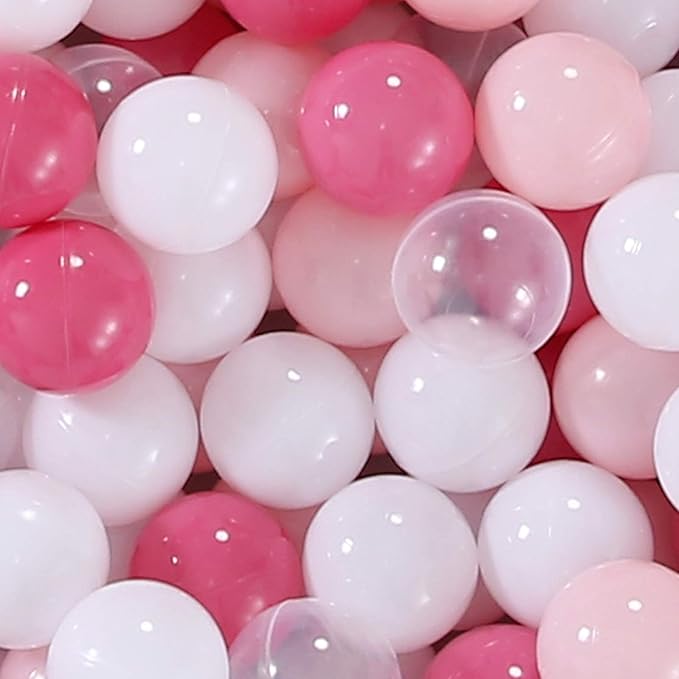 TRENDPLAY Plastic Balls for Ball Pits 2.2 Inch, Pack of 50 100 200 500 Hollow Balls, Perfect for Toddler Baby Pools,Party,Festival Decoration