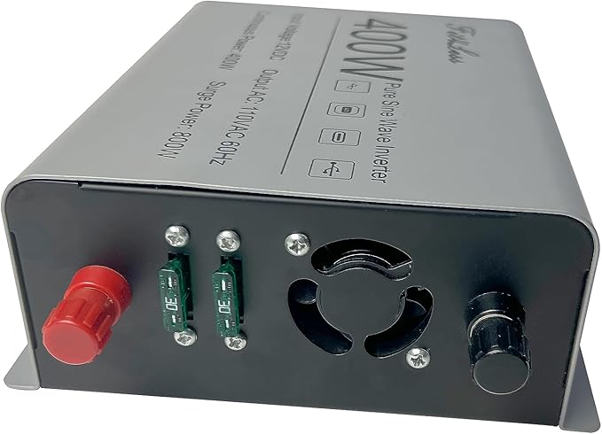 Pure sine Wave Inverter DC 12V Input and AC 110V Output with LCD Display, USB Output Port, Type-C Output Port (400W)