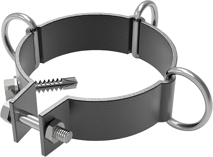 D-Ring Clamp 3" Diameter for Sun Shade Sail Support Pole Stand Post Pole