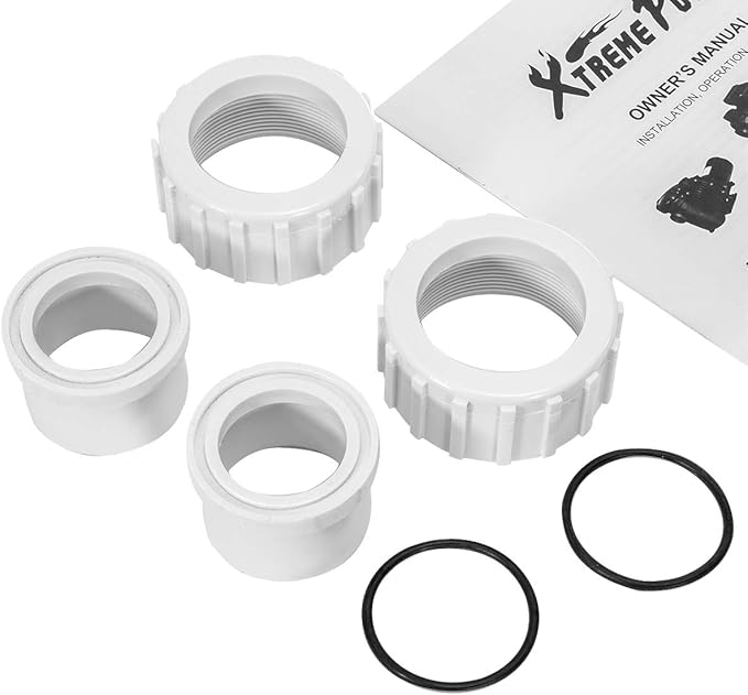 XtremepowerUS 1.5HP Variable 2-Speed Swimming Pool Pump High Flow Above-Ground Swimming Pump Strainer w/ Slip on Fitting