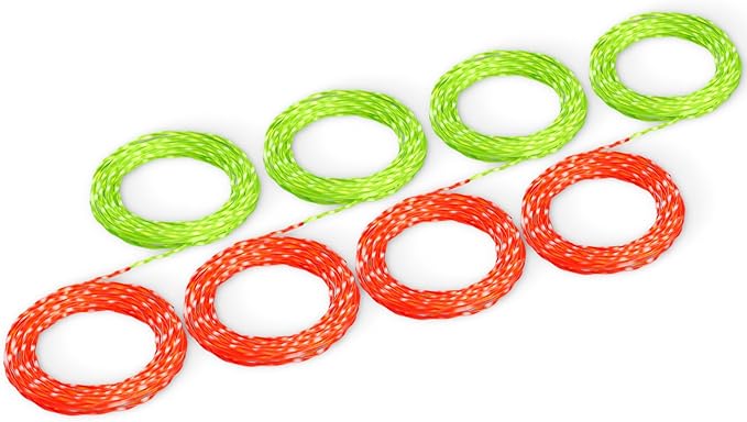 Eventronic 4 Pack AL2420PD Replacement Twisted Trimmer Line Compatible with All EGO 15-Inch String Trimmers Weed Eater, Dual Color Pre-Cut 0.095" 56Ft Weed Wacker String line for EGO Trimmers String