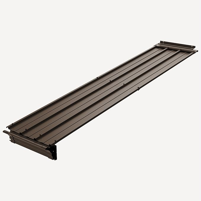 Gazebo Connector Kit - for 10ft Width Wall Mounted Gazebos, Durable Steel Expansion Linker, Rustproof & Easy Assembly for 10'x10', 10'x12' and 10'x14' Lean to Gazebos - Brown