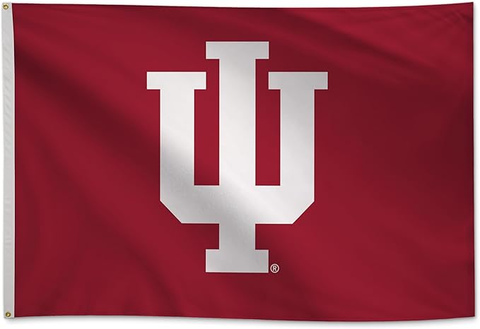 Indiana Hoosiers College Sports Printed Flag - NCAA Licensed - Nylon - School Banner (Red) (4' x 6')