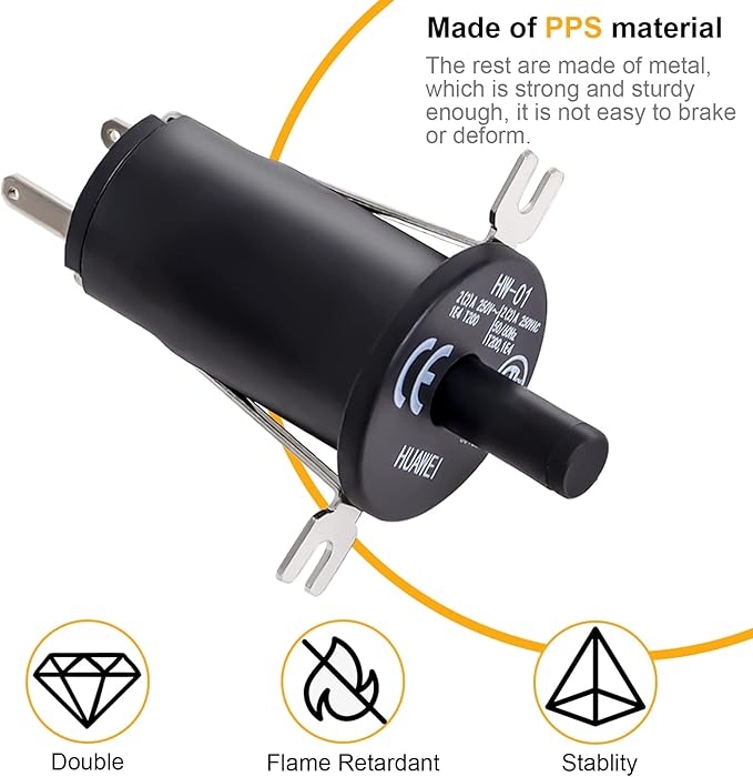 3-Pack 9904190041 Hopper Lid/Door Switch Kit, 𝟵𝟵𝟬𝟰𝟭𝟵𝟬𝟬𝟰𝟭 Replacement Part for Masterbuilt Gravity Series 800/560/1050 XL Digital Charcoal Grill Smoker Masterbuilt Smoker Parts