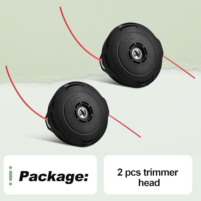 2 PCS Bump Feed Trimmer Head M8x1.25LH Compatible with Makita XRU11Z XRU12 XRU04Z 18V X2 LXT (36V) Lawn Mower Replace 198386-5