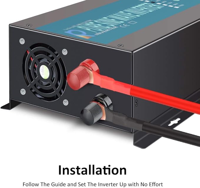 Reliable RBP-500S-LED 500w Pure Sine Wave Solar Power Inverter 12v 120v 60hz(Black)
