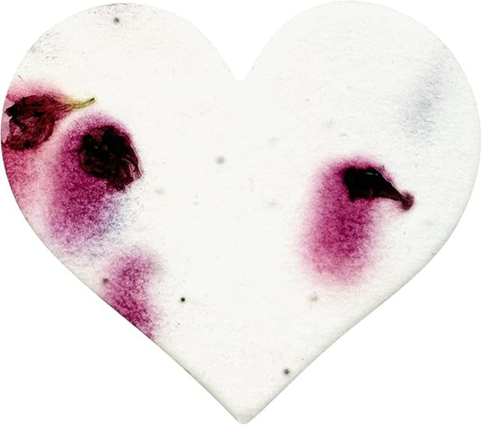 50 pcs Large Magenta Hearts – Plantable Seed Paper for Weddings, Gifts, and Life Events (#19s)