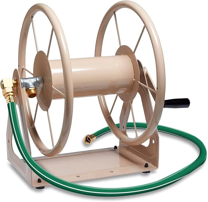 Worth Short Lead-in Green Garden Hose 5/8 in. x 6 ft. -Kink Free, No Leaking, Male/Female Fittings -Heavy Duty Durable Flexible Lightweight Water Pipe -Brass Aluminum Ends for Household & Yard Use