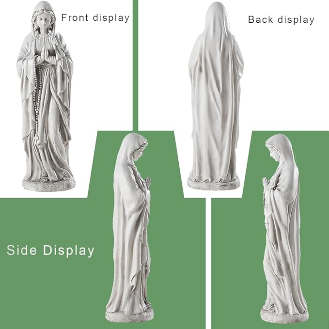 Virgin Mary Statue Outdoor, Religious Garden Statue, Blessed Mother Outdoor Statue, Large Outdoor Garden Statues Home Yard Patio Lawn Hallway