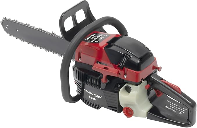 Gas Chainsaw, 2Stroke/4Stroke Gasoline Chainsaw Power Chain Saws Handheld Cordless Petrol Chainsaws For Wood Cutting Forest Felling Tree Pruning Shrub Pruning (2Stroke 20In 2400W 58CC)