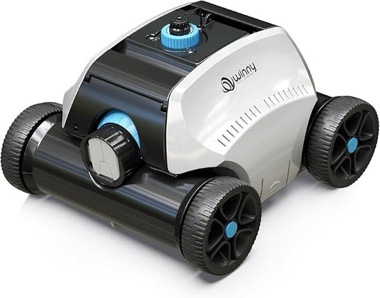 (2025 Upgrade) Cordless Robotic Pool Vacuum for Above Ground Pools, 130-Mins Runtime Pool Cleaner with Self-Parking & 1300 Sq. Ft Coverage, Powerful Suction & 6600mAh (ice Blue)