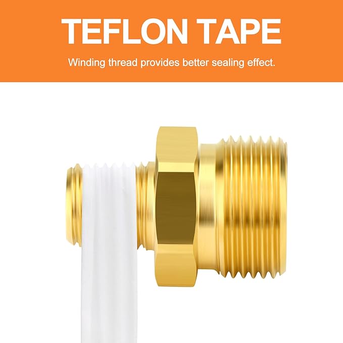 GASHER 2Pcs Brass M22 Pressure Washer Fitting,M22-14mm Male x 1/4"NPT Male Thread Fittings,For Pressure Washer Hose