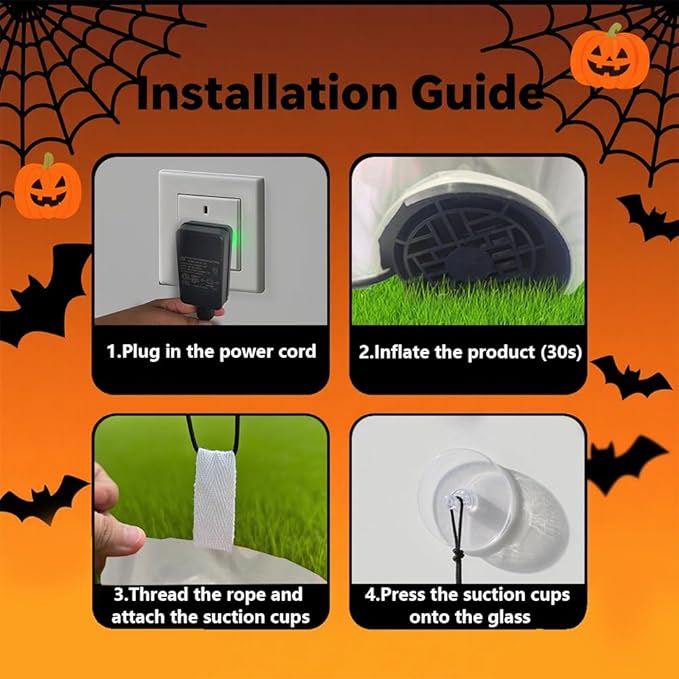 GARIG 4FT Halloween Inflatables Eyeballs Outdoor Decorations Build-in LEDs Lights Blow Up Yard Decorations for Garden Lawn Yard Decor