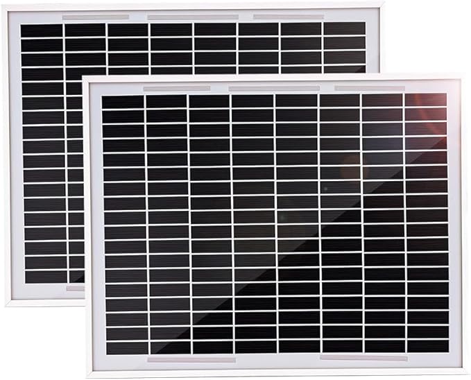 TOPENS TSQ20W Solar Panel 20-Watt 24V Monocrystalline Solar Panel Kit, for Gate Opener, Boat, Yacht, RV, Caravan, Golf Car, Street Lamp, Garden Light and Farm Equipment