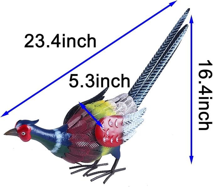 Rooster Statue Chicken Sculpture Garden Decoration Metal Yard Art for Yard Outdoor Decoration