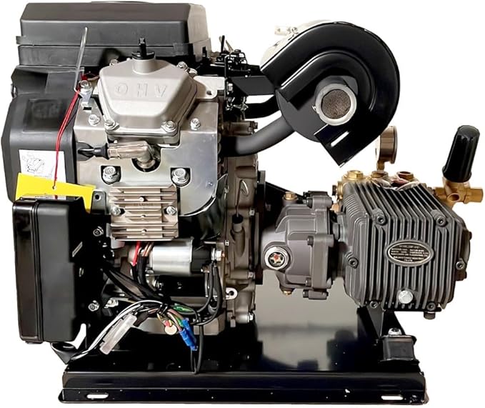 Canpump High Flow Pressure Washer w/Gearbox – 3500 PSI, 9.2 GPM Triplex Power Washer Pump, 22 HP Loncin Engine – Electric Start, Industrial Grade, Fully Serviceable w/External Unloader