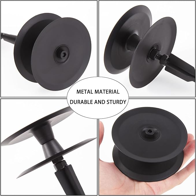 6PCS Metal Garden Hose Guide Spike, Hose Guides for Garden Heavy Duty, Cast Iron Garden Hose Guides for Outside, Rustproof Coated Hose Guide Stakes for Lawn & Yard, Plant & Flower Bed Protection
