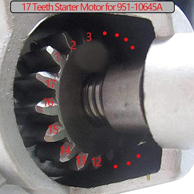 951-10645A Electric Starter/Motor 751-10645 951-10645B Compatible with Ariens/Troy-Bilt/MTD/Cub-Cadet/Craftsman/Toro/Husqvarna/LCT Snowblower 208cc 254cc Engine