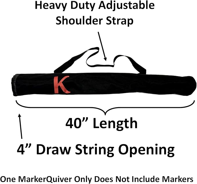 Keyfit Tools MarkerQuiver ~Driveway Markers Snow Plow Stakes MarkerBag Installation Tool Holds Driveway Markers Efficiently Install Driveway Reflectors