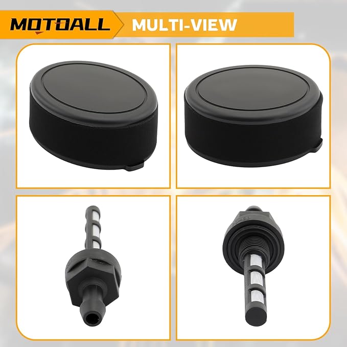 MOTOALL 2pcs 951-10651 Air Filter Gas Fuel Tank Nipple Outlet Line Screen for MTD 951-14262 751-10794 751-14262 for Cub Cadet for Craftsman for Troy Bilt Snow Blower with 951-10794 Air Filter