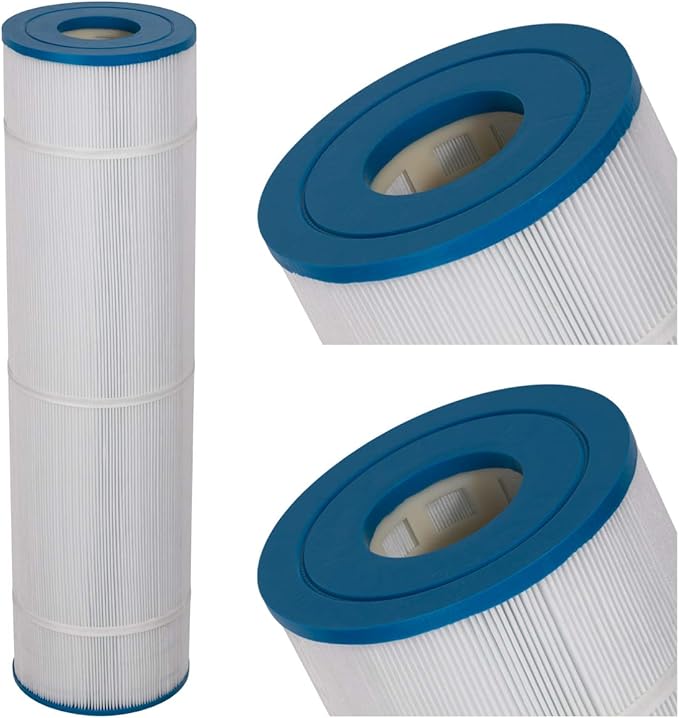 PCC105-PAK4 Swimming Pool Replacement Filter Cartridge Replaces for Unicel C-7471 105Sq.ft 817-0106 R173576 817-0106 Filbur FC-1977 FC-6470 CCP420 Darlly 71053 4Pack