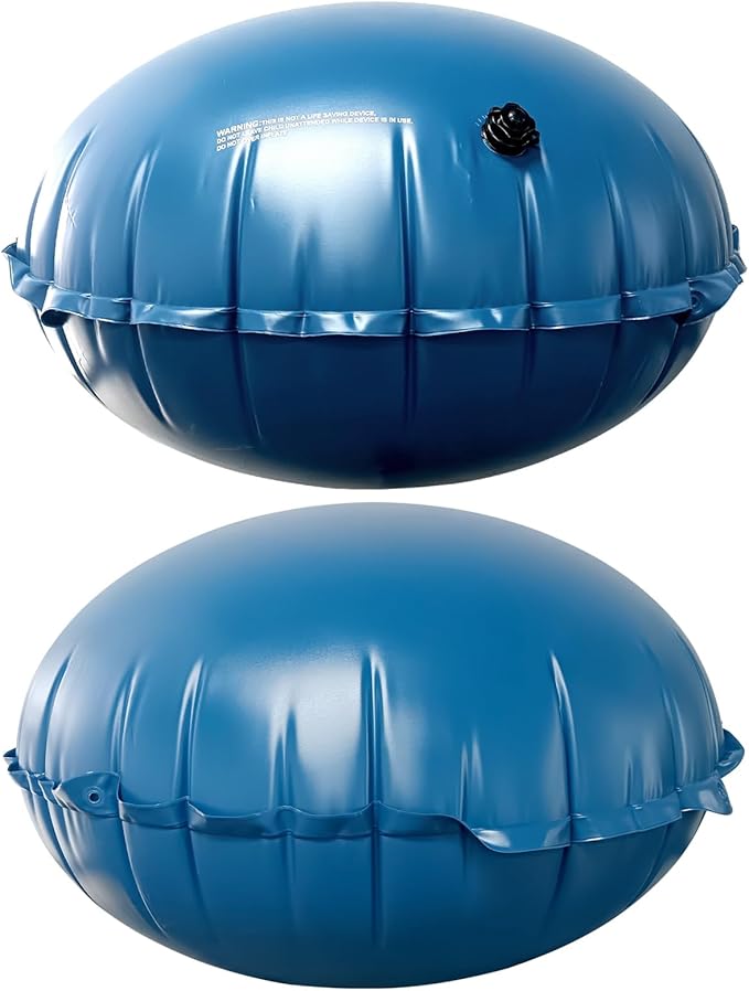 LIBERECOO 4FT Round Pool Pillows for Above Ground Pools - Super Durable 0.4 mm Winter Pillow | Round Inflatable Pillows for Pool Closing (4ft Diameter) | Air Pillow for Winterizing Pool Cover