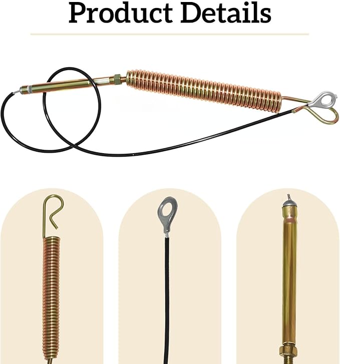 Upper Auger and Traction Cable 06900438 Replaces for Select A-riens SNO-tek Compact Classic 22 24 28 Snowblower