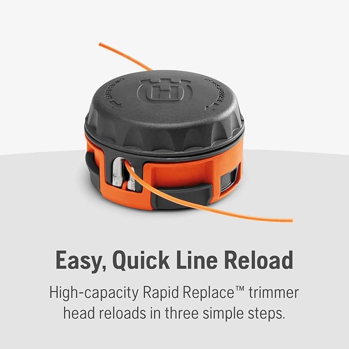 Husqvarna 330LK Gas String Trimmer, 28-cc 2-Cycle, 20-Inch Straight Shaft Gas Weed Eater with Rapid Replace Trimmer Head for Seamless String Reloading, 970545002