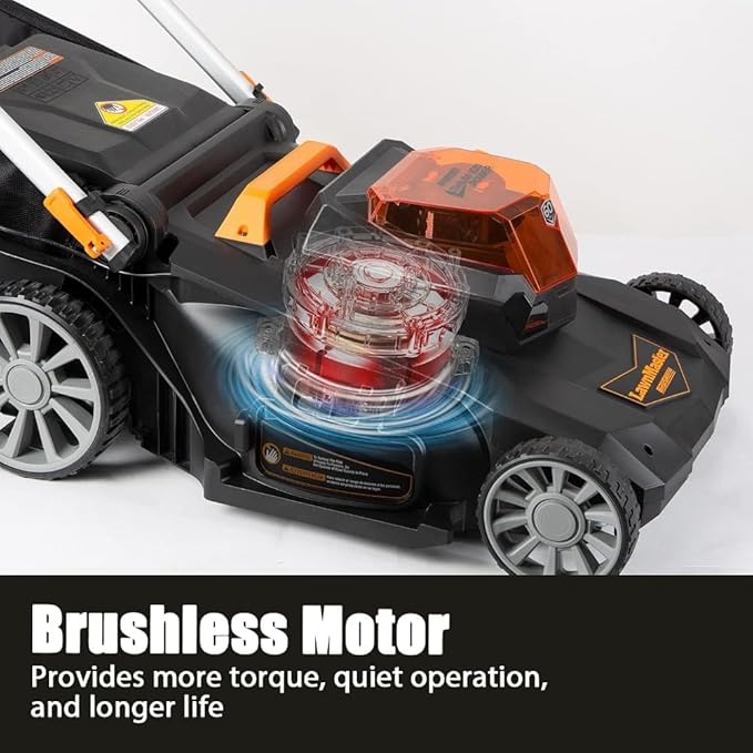 Cordless 21-Inch Brushless Push Lawn Mower 60V Max with Battery & Fast Charger