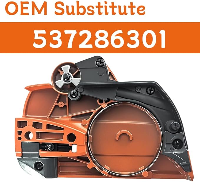455 Clutch Cover with Brake For Husqvarna 455, 455E, 460,461 Chainsaws - Replaces OEM Part # 537286301 - Durable Replacement Cover with Brake Mechanism 537 286 301