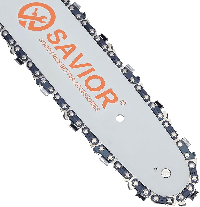 Savior 3Pack 12 Inch Chainsaw Chain, 1/4" Pitch .043" Gauge 65 Drive Links for MSA161T Chainsaws, Replacement 3670-005-0065, 71 PM3 65, for 3005 008 3405 Guide Bar