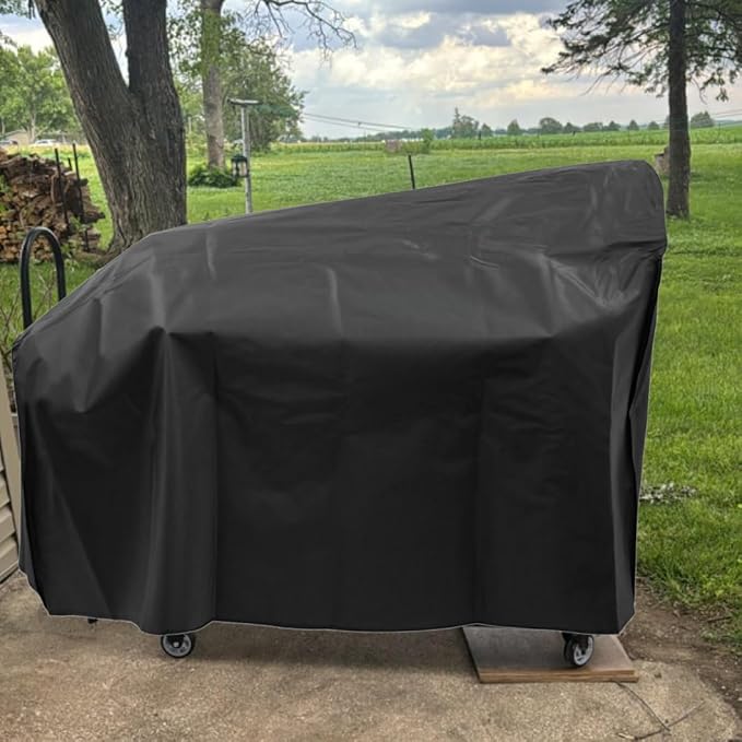 ZJYWSCH Grill Cover for Rec Tec Flagship XL 1400 Pellet Smoker Grill Offset Smoker Cover Outdoor Waterproof for RecTec RT-1400 Flagship 1400 Wood Pellet Grill Cover Heavy Duty