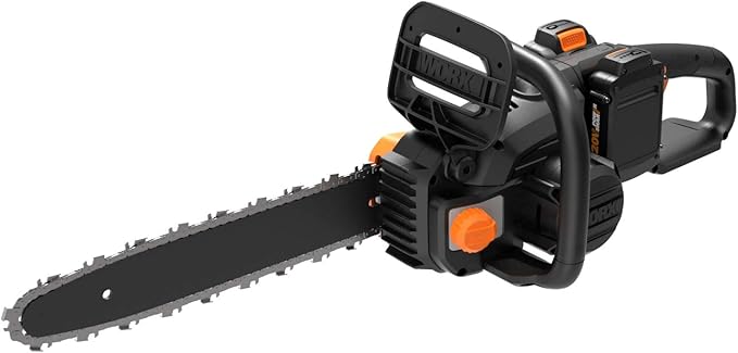 Worx 40V 14" Cordless Chainsaw Power Share with Auto-Tension - WG384 (Batteries & Charger Included)