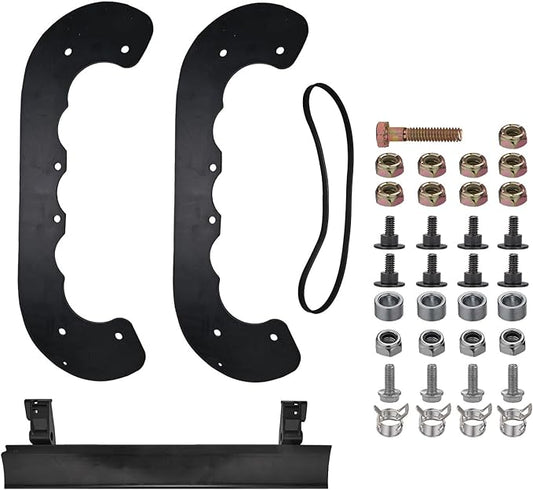 99-9313 Snow Blower Rubber Paddles (10MM Thick) & 133-5585 108-4884 Scraper & 121-6622 V-Belt for Toro PowerClear 721 821 Qze R E R-C Snowblower Paddle with Mounting Hardware Kit