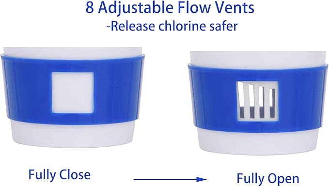 Floating Mini Spa Chemical Dispenser, Chlorine/Bromine Tablet Floater for 1 Inch Tablets, Idea for Spa, Hot Tub &,Fountain, Inflatable & Above-Ground Pools