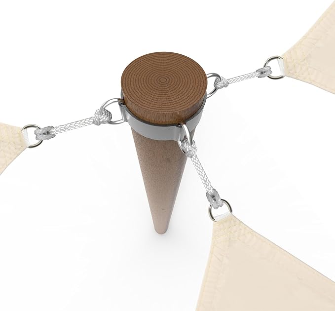 D-Ring Clamp 3" Diameter for Sun Shade Sail Support Pole Stand Post Pole